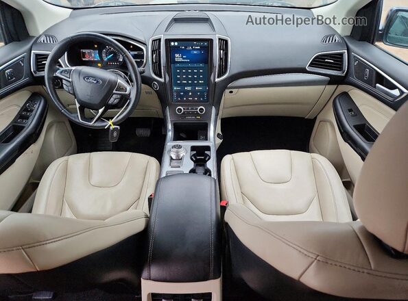 2FMPK4K94MBA50573 2021 FORD EDGE Blue Dashboard view