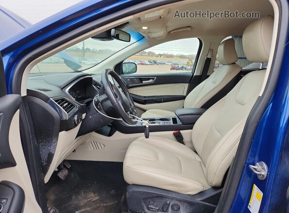 2FMPK4K94MBA50573 2021 FORD EDGE Blue Front interior view