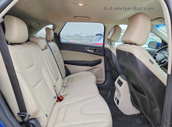 2FMPK4K94MBA50573 2021 FORD EDGE Blue Rear seats view