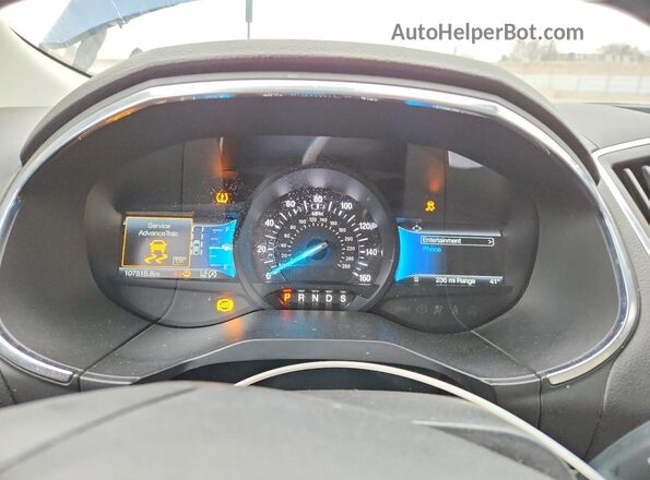 2FMPK4K94MBA50573 2021 FORD EDGE Blue Instrument cluster view