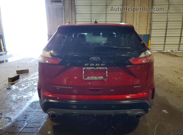 2FMPK4K94PBA42963 2023 FORD EDGE Red Widok z tyłu