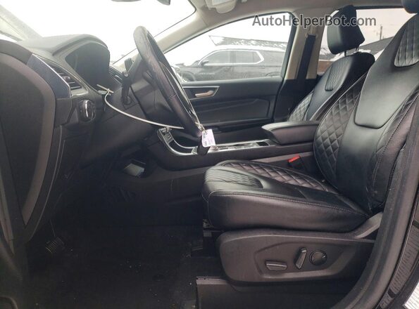 2FMPK4K95PBA45418 2023 FORD EDGE Black Вид салону спереду