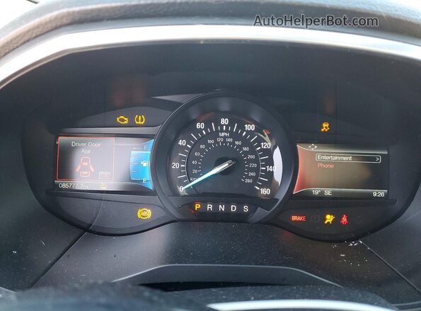 2FMPK4K96KBB44323 2019 FORD EDGE Black 