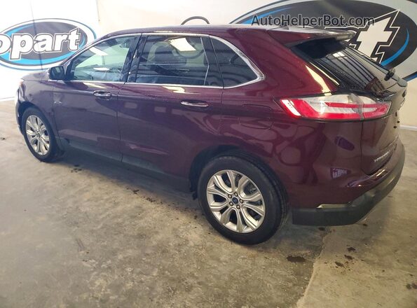 2FMPK4K96MBA21060 2021 FORD EDGE Burgundy უკანა მარცხენა