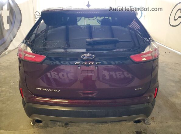 2FMPK4K96MBA21060 2021 FORD EDGE Burgundy უკანა ხედი