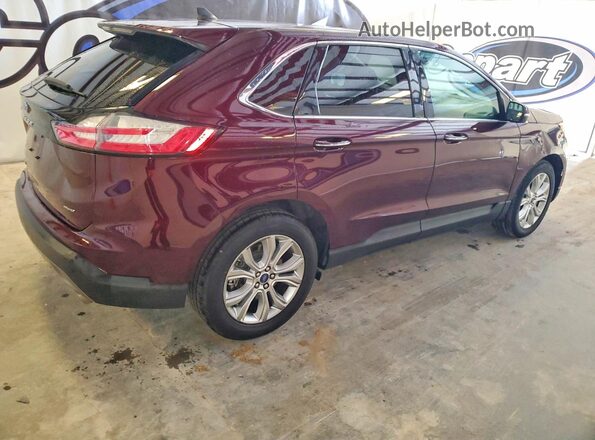 2FMPK4K96MBA21060 2021 FORD EDGE Burgundy უკანა მარჯვენა