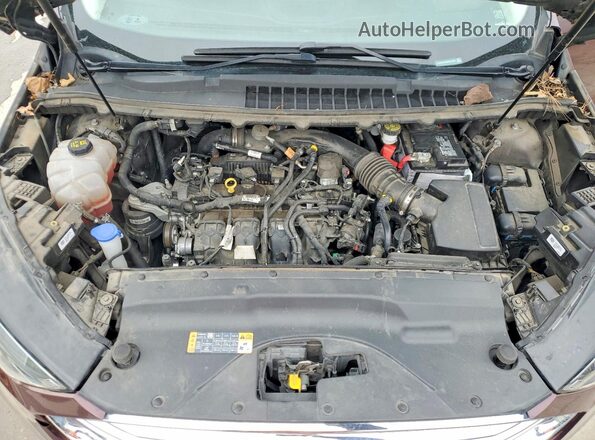 2FMPK4K96MBA21060 2021 FORD EDGE Burgundy ძრავის განყოფილების ხედი