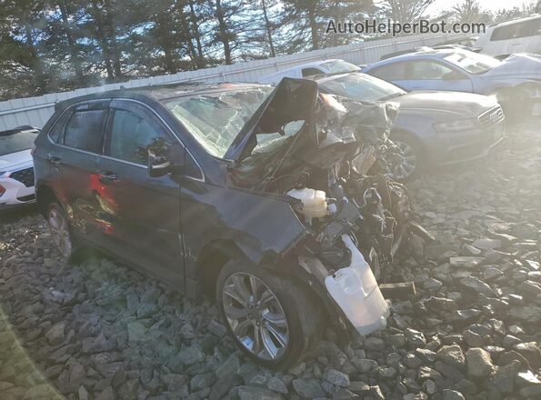2FMPK4K96NBA07127 2022 FORD EDGE Gray Front right