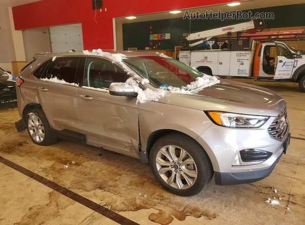 2FMPK4K98NBA14824 2022 FORD EDGE Gray Przód prawy