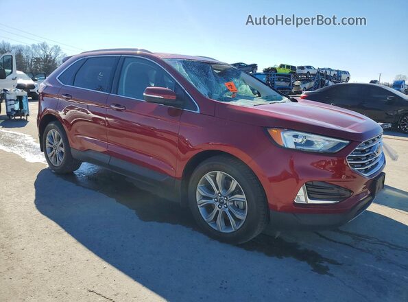 2FMPK4K99KBC72054 2019 FORD EDGE Red 