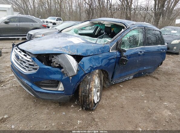 2FMPK4K99LBA83521 2020 FORD EDGE Синий Передняя левая четверть