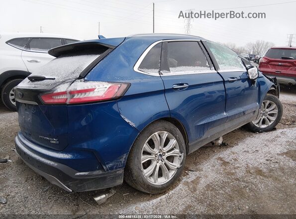 2FMPK4K99LBA83521 2020 FORD EDGE Синий Задняя правая четверть