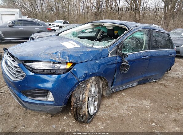 2FMPK4K99LBA83521 2020 FORD EDGE Синий Вид спереди