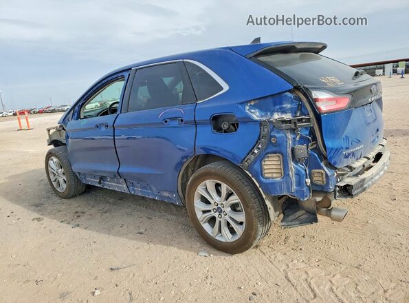2FMPK4K99MBA27340 2021 FORD EDGE Blue Задня ліва чверть