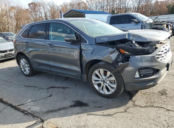 2FMPK4K9XMBA26830 2021 FORD EDGE Gray Front right