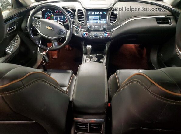 2G1105S34K9158397 2019 CHEVROLET IMPALA Black წინა პანელის ხედი