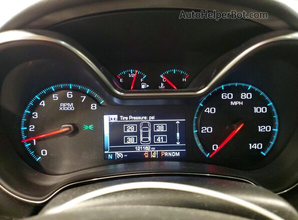 2G1145S38G9163565 2016 CHEVROLET IMPALA Белый Вид щитка приборов