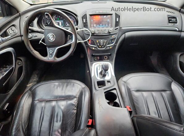2G4GK5EX0G9182130 2016 BUICK REGAL Charcoal Widok deski rozdzielczej