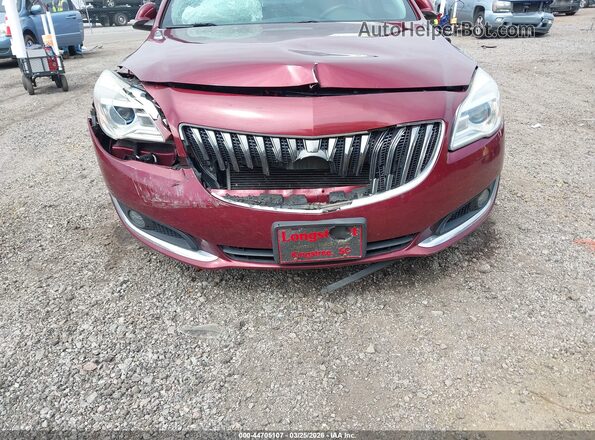 2G4GK5EX4G9164312 2016 BUICK REGAL Red Vista frontal