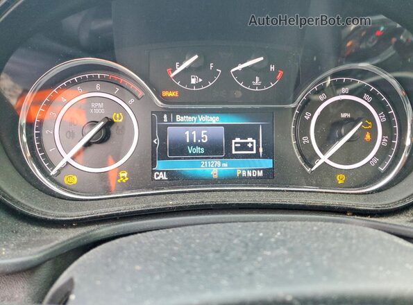 2G4GL5EX6H9105695 2017 BUICK REGAL Black Instrument cluster view