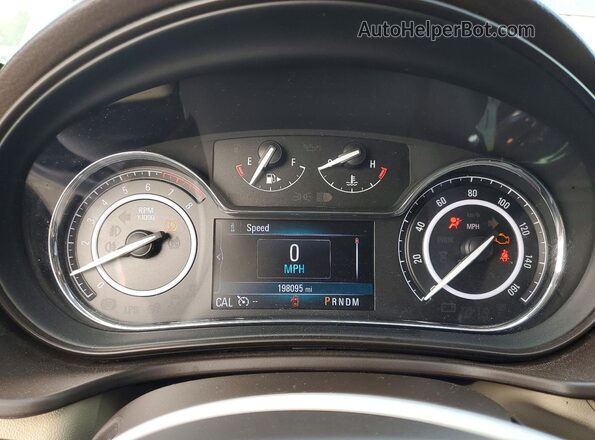 2G4GL5EX6H9188934 2017 BUICK REGAL Gray Vista del cuadro de instrumentos