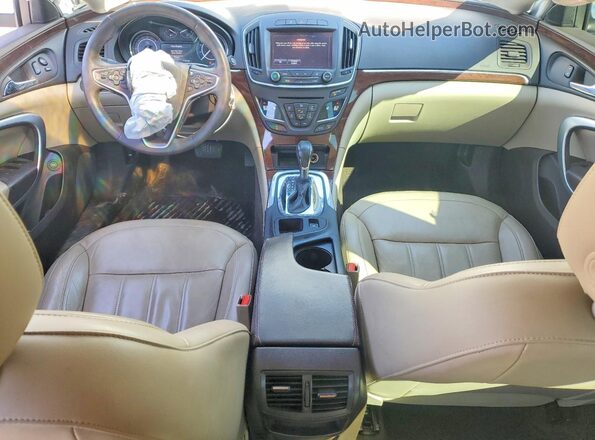 2G4GL5EX8H9152923 2017 BUICK REGAL White Dashboard view