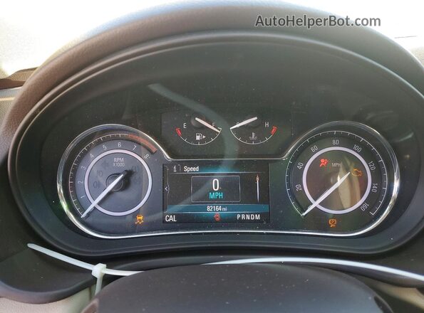 2G4GL5EX8H9152923 2017 BUICK REGAL White Instrument cluster view