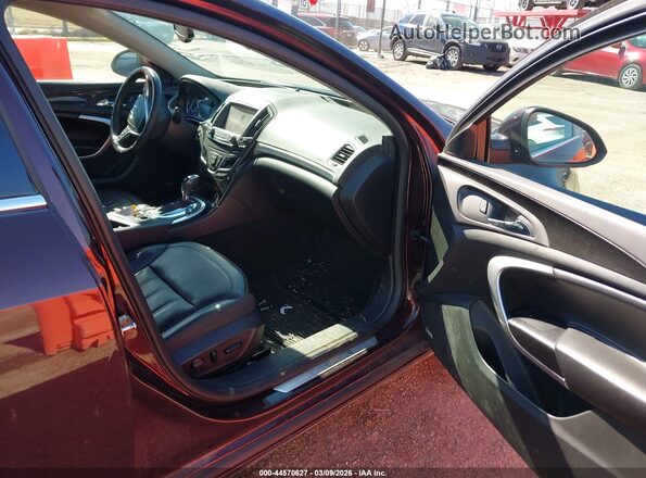 2G4GR5GX6H9130527 2017 BUICK REGAL Maroon Вид салону спереду