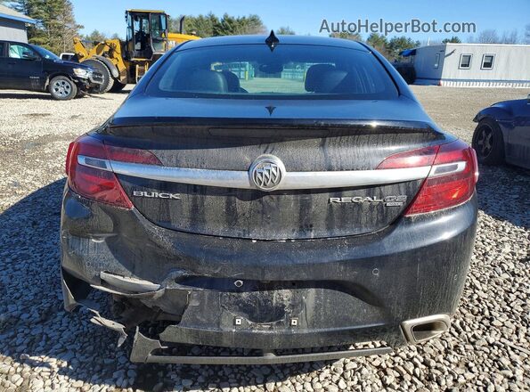 2G4GU5GX1H9108997 2017 BUICK REGAL Black Вид ззаду