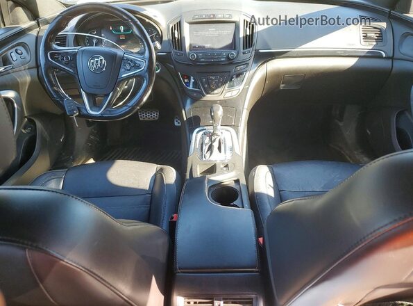 2G4GU5GX1H9108997 2017 BUICK REGAL Black Вид панелі приладів