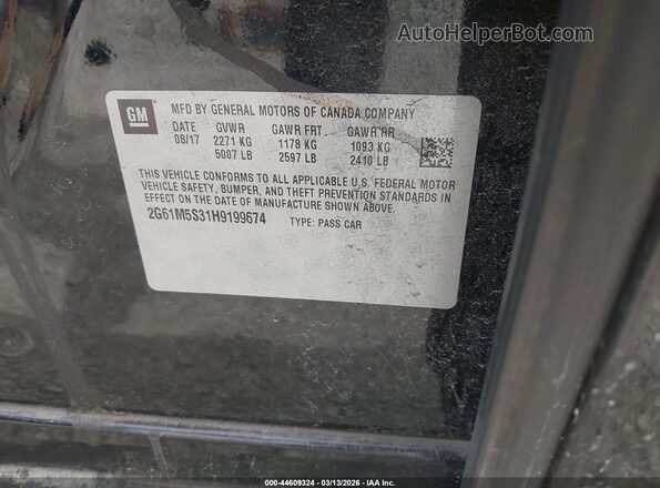 2G61M5S31H9199674 2017 CADILLAC XTS Black 