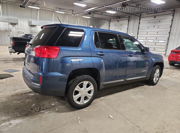 2GKALMEK7H6198595 2017 GMC TERRAIN Blue Задня права чверть