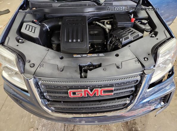 2GKALMEK7H6198595 2017 GMC TERRAIN Blue Вид задньої частини салону