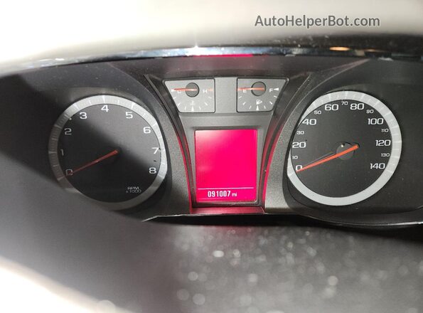 2GKALMEK7H6198595 2017 GMC TERRAIN Blue Вид щитка приладів