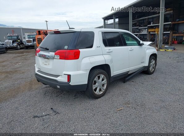 2GKALMEK7H6348236 2017 GMC TERRAIN Белый Задняя правая четверть