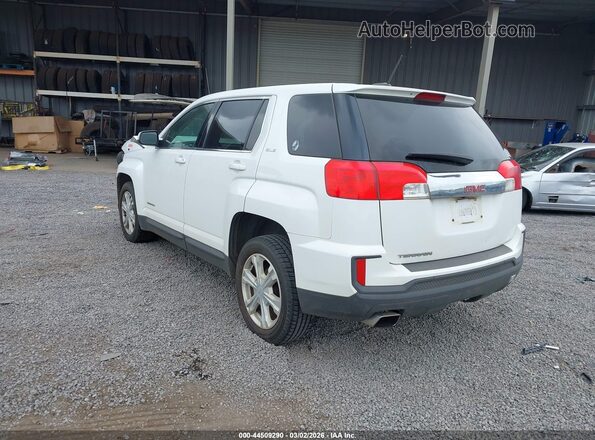 2GKALMEK7H6348236 2017 GMC TERRAIN Белый Задняя левая четверть