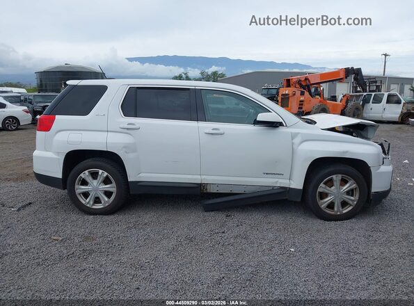 2GKALMEK7H6348236 2017 GMC TERRAIN Белый Вид задней части салона