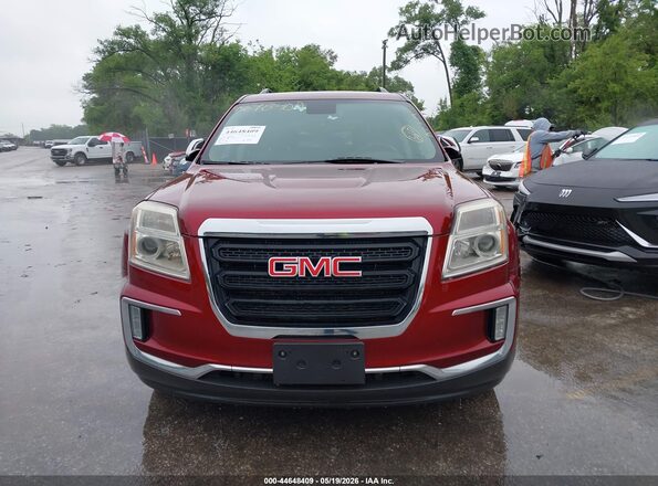 2GKALNEK7H6141223 2017 GMC TERRAIN Red Սարքավորումների վահանակի տեսք