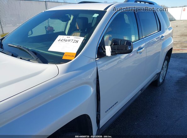 2GKFLUEK8H6138122 2017 GMC TERRAIN White Widok zestawu wskaźników