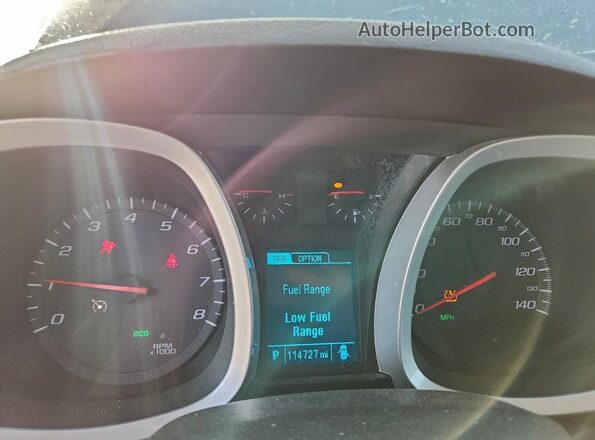 2GNALCEK1H1601190 2017 CHEVROLET EQUINOX Gray Widok zestawu wskaźników