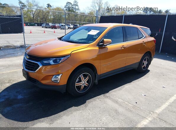 2GNAXJEV1J6115605 2018 CHEVROLET EQUINOX Оранжевый Передняя левая четверть