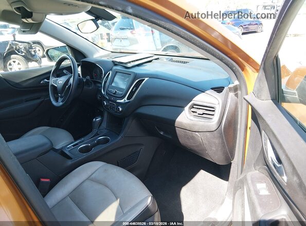 2GNAXJEV1J6115605 2018 CHEVROLET EQUINOX Оранжевый Вид салона спереди