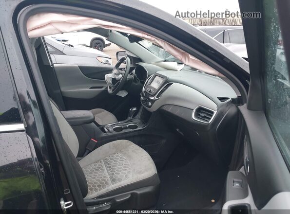 2GNAXJEV2J6136298 2018 CHEVROLET EQUINOX Black Widok wnętrza z przodu