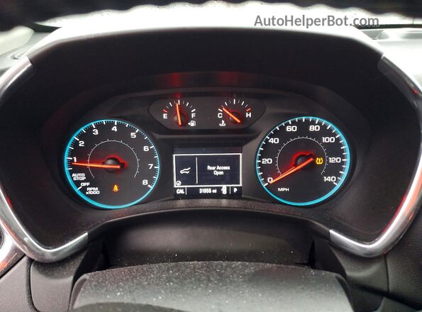 2GNAXSEV9J6233570 2018 CHEVROLET EQUINOX Белый Вид щитка приборов