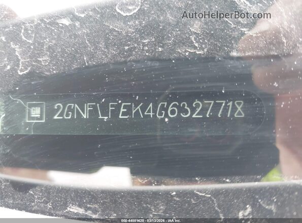 2GNFLFEK4G6327718 2016 CHEVROLET EQUINOX White Շարժիչի բաժամունքի տեսք