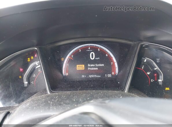 2HGFC1E50KH706476 2019 HONDA CIVIC Blue Հետևի նստատեղերի տեսք