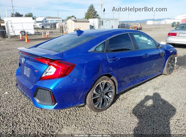 2HGFC1E50KH706476 2019 HONDA CIVIC Blue Հետևի աջ
