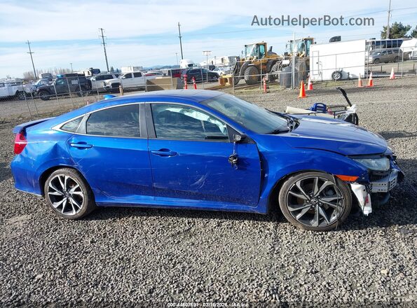 2HGFC1E50KH706476 2019 HONDA CIVIC Blue Սալոնի հետևի տեսք