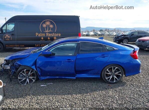 2HGFC1E50KH706476 2019 HONDA CIVIC Blue Սալոնի 360 աստիճան տեսք