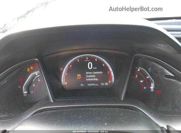 2HGFC1E52HH702373 2017 HONDA CIVIC Black Widok tylnych siedzeń
